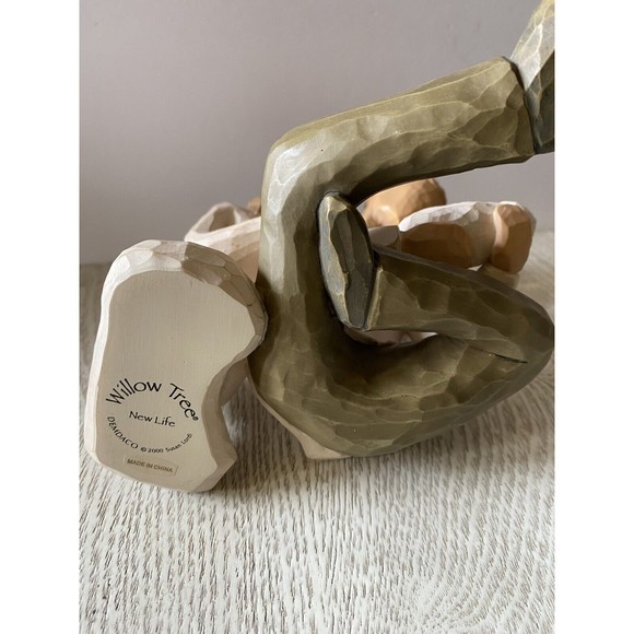 Willow Tree NEW LIFE figurine 2000 Susan Lordi Hand Painted Baby Parents Mom - Picture 2 of 6